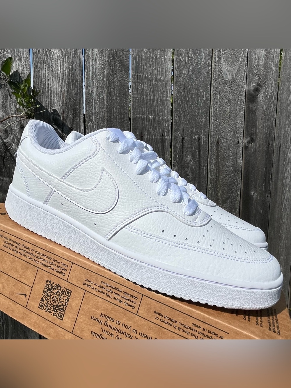 Nike court vision white size 11 women (9.5 men)